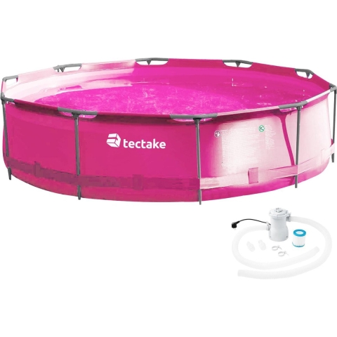 tectake® – Zwembad - Swimming pool rond met filterpomp Ø 360 x 76 cm - 403824