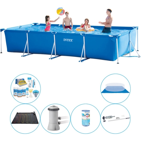 Zwembad Plus Accessoires - 7-delig -  Frame Pool Rechthoekig 450x220x84 cm