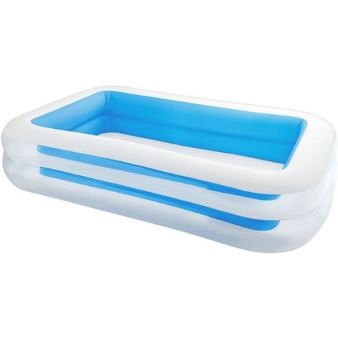 Oneiro’s Luxe Intex Zwembad rechthoek - 262x175cm - zomer – tuin – spelen - speelgoud – buitenspeelgoed – zwembad – zwemmen – zomer – intex – tuinaccessoires – koelen – opblaasbaar