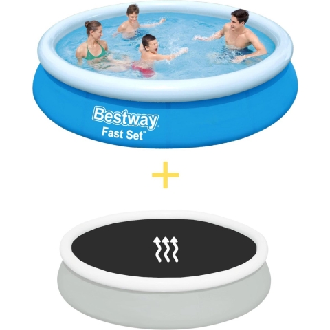 Bestway Zwembad - Fast Set - 366 x 76 cm - Inclusief Solarzeil