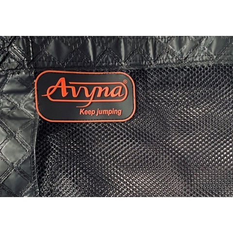 Avyna trampoline veiligheidsnet rond Ø365 cm (12) - Zonder palenconstructie - Zwart