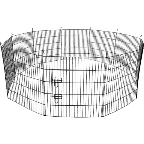 hokkenvoordeel - Puppyren - Hondenbench - Puppykennel - Hondenren - XL - 180x120x70cm