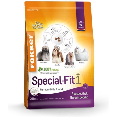3x Fokker Special-Fit 1 Hondenvoer Kip 2,5 kg