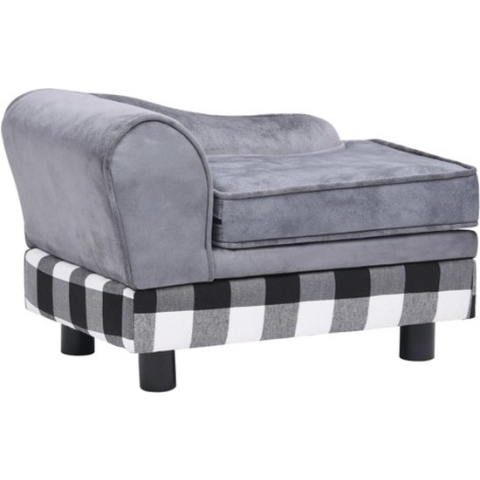vidaXL-Hondenbank-57x34x36-cm-pluche-grijs