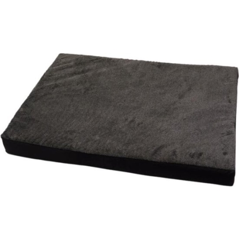 Losse hoes matras teddy grijs/all-weather black maat 1 - 80x55 cm