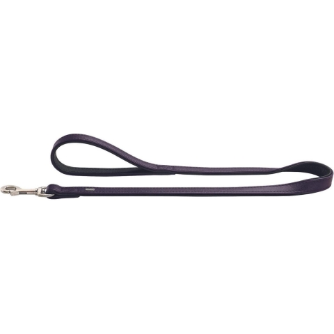 Hunter Looplijn Linum Paars&Zwart 110x1.5 cm