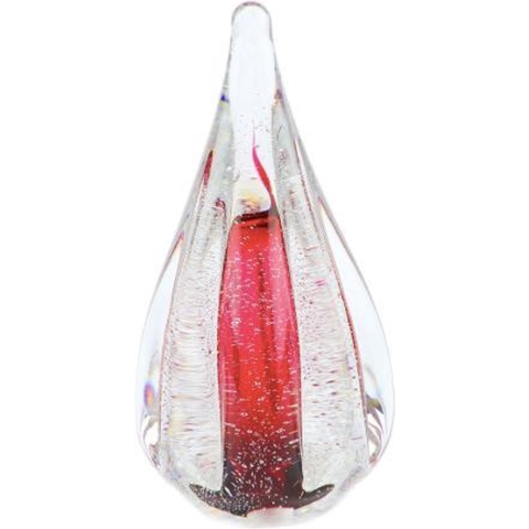 Urnencenter© Kristalglas Sparkle Mini Urn Roze Transparant - Urn - Urn voor as - Urn Hond - Urn Kat - Urn Deelbewaring - Mini Urn Glas - Kunstobject