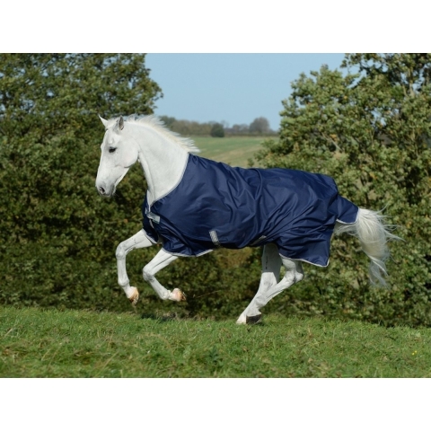Bucas Deken Freedom Turnout 300gr Donkerblauw-zilver - 165/213