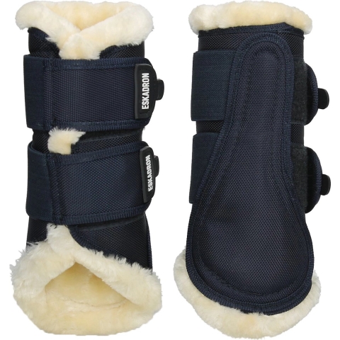 Eskadron Beenbeschermers Classic Sports Faux Fur Donkerblauw - l