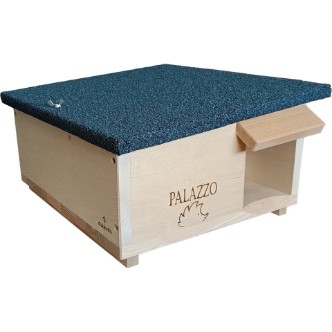 Dokkodo - Egelhuis Palazzo - Egelvoederhuis - Egelhotel - Houten Egelhuis Waterdicht