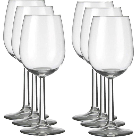 24x Luxe wijnglazen voor witte wijn 230 ml Bouquet - 23 cl - Witte wijn glazen - Wijn drinken - Wijnglazen van glas