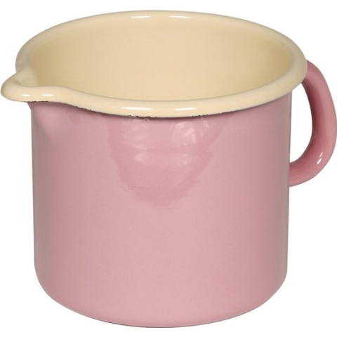 Riess hoge pan met schenktuit ø 12cm roze