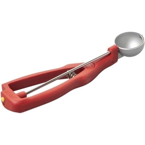 St鯿kel IJsportioneerlepel - �mm - 1/60Ltr - Rood