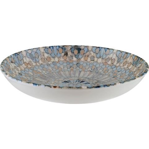 Bonna bord - Luca Mosaic - Porselein - 23 cm (1000cc) - set van 6