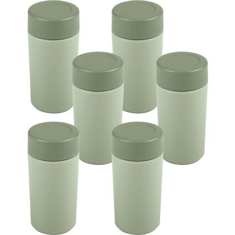 Sunware - Sigma home Food to go drinkbeker groen - Set van 6