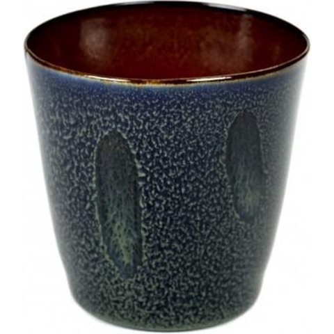 Serax Terres de Rêves Beker conisch S - Ø7 x H7,5 - Dark Blue/Rust - 8 Stuks