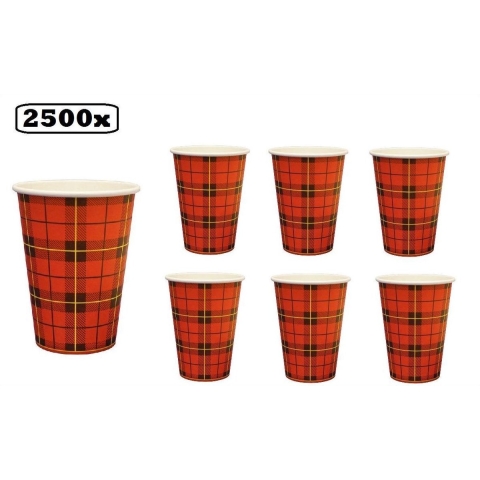 2500x Koffiebeker Scotty rood 180cc