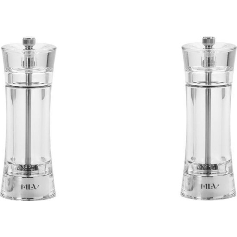 Peper en zoutmolen set - 16,5 cm - Onbreekbaar en Duurzaam - 2 stuks