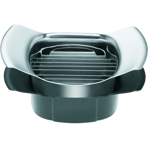 Tomaten- en mozzarellasnijder, tomatenverdeler om in gelijke plakjes te snijden, groentesnijder, ABS, 18/10 roestvrij staal