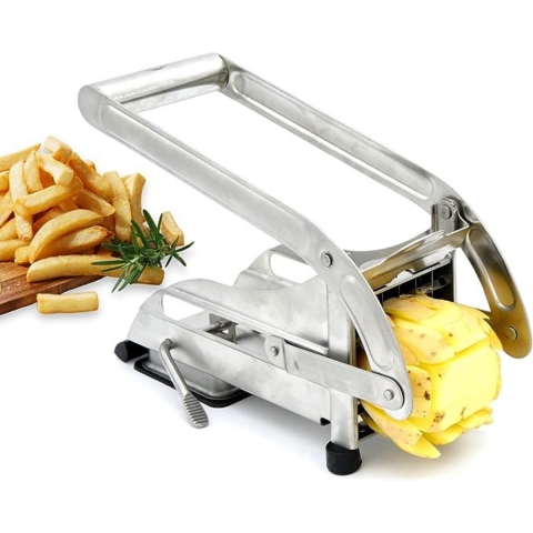 Frietsnijder - 2 inzetstukken - moeiteloze verwerking - frietsnijder - vaatwasmachinebestendig - verse frietjes - frietsnijder