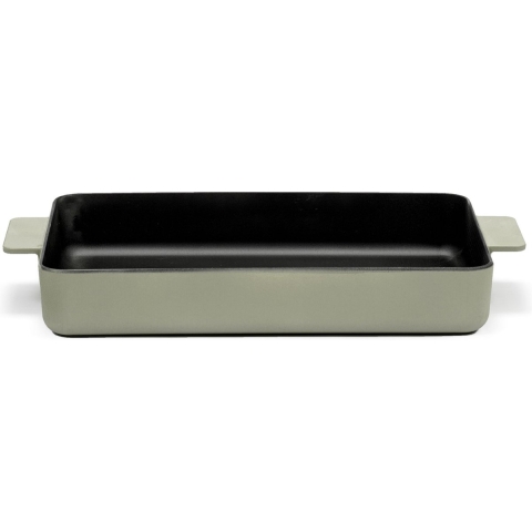 Serax Surface by Sergio Herman - Braadslede - Gietijzer - 38x25cm - H 6cm - Camogroen