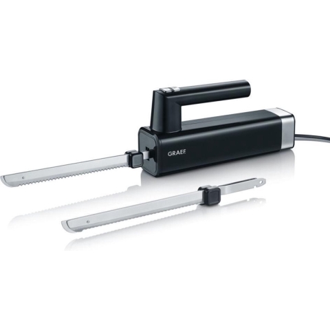 Graef EK 502 - Elektrisch mes 150W + gekarteld mes - inox/zwart