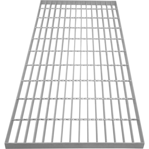 1000 x 500 x 30 mm Galvaniseerde Rooster Vloerpaneel - Zware Uitvoering - Zilver - Zinkcoating - 500kg Draagvermogen - 4mm Dik Metaal