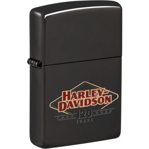 Zippo Harley Davidson 120 years black ice