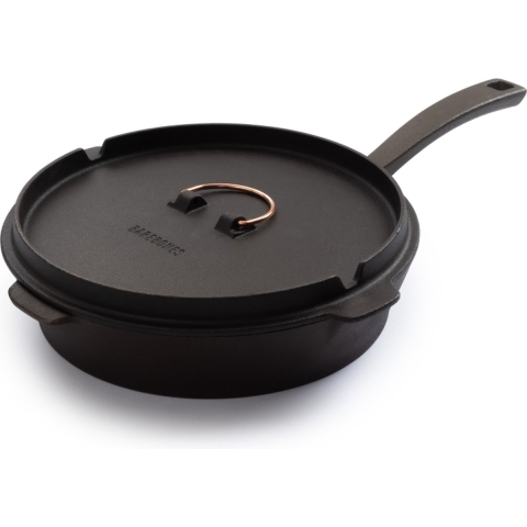Barebones - All-in-one Cast Iron Skillet 10" - 25cm - Gietijzer - Tuinhaard - Terrashaard -  x  x  cm - Zwart