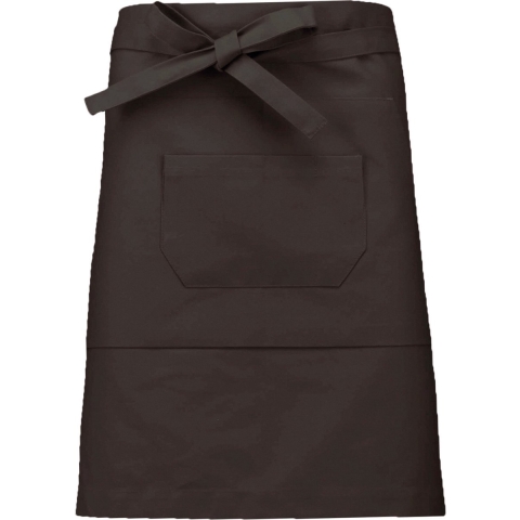 Awesome-Gifts - Professionele Horeca Sloof - K899 Bistro schort - Heupschort - Serveerschort - unisex - halflang - 90 x 50 cm - per 10 stuks - onbedrukt - Chocolade