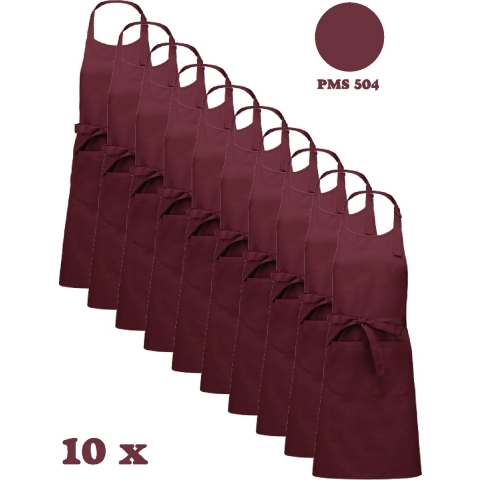 Awesome-Gifts - Horeca schort - Keukenschort - Kookschort - Barbecueschort - onbedrukt - 76 x 90 cm - per 10 stuks - Wine