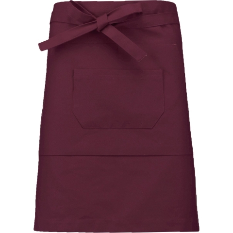 Awesome-Gifts - Professionele Horeca Sloof - K899 Bistro schort - Heupschort - Serveerschort - unisex - halflang - 90 x 50 cm - per 10 stuks - onbedrukt - Bordeaux / Wine