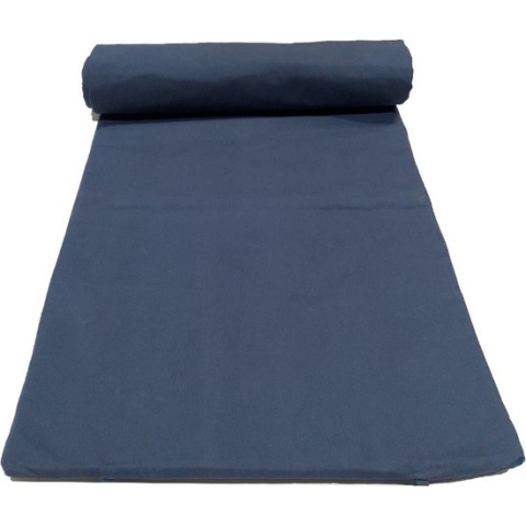 Katoenen yogamat - GOTS Gecertificeerd - Biokatoen - Blauw - 2 lagen - Comfortabel & Anti-slip