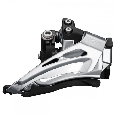 Shimano Voorderailleur Deore M6025 10s Dubbel Klem Laag Zilver