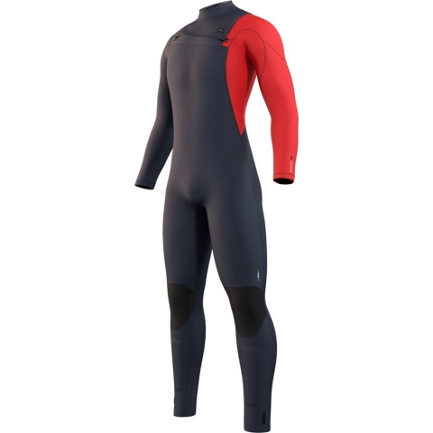 Mystic Marshall Fullsuit 4/3mm - 2023 - Navy / Red - L