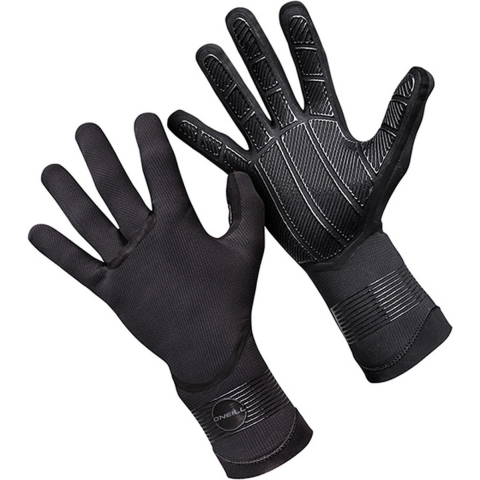 O'Neill Psycho Tech 3mm Double Lined Neoprene Gloves Black