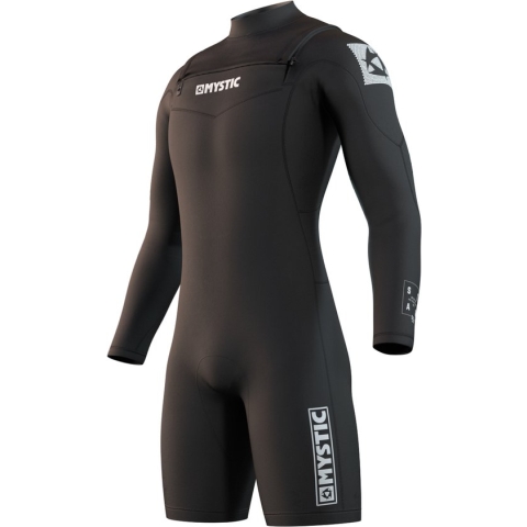 Mystic Heren Shortie Star Longarm Shorty 3/2mm Double Fzip - Black