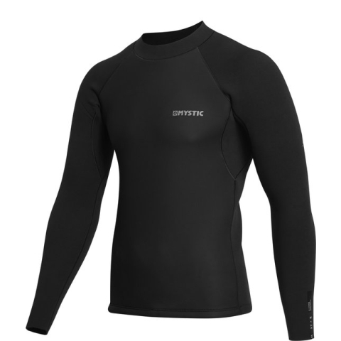 Mystic Star Surf Top L/S 2mm - 2023 - Black - M
