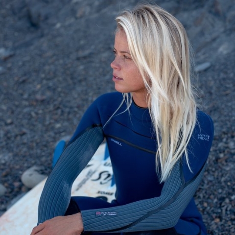 O'Neill Dames Hyperfreak Fire 5/4mm Borst Ritssluiting Gbs Wetsui