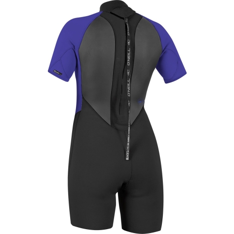 O'Neill Women Reactor II 2mm Rug Ritssluiting Shorty Wetsuit