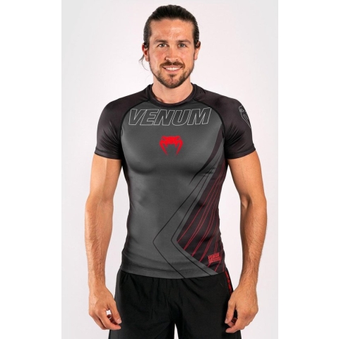 Venum Contender 5.0 Rashguards S/S Zwart Rood maat L