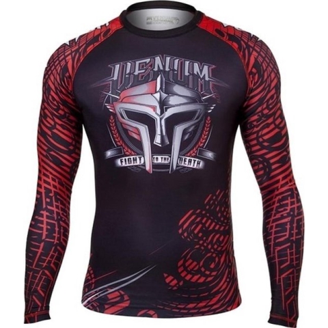 Venum Kleding Gladiator Rashguard L/S Zwart Rood maat S