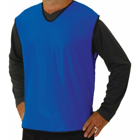10 x Pirotti mesh trainingsovergooier / hesje - royal blauw - maat: medium