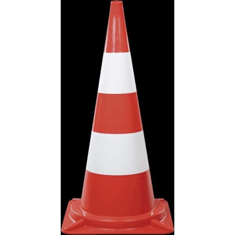 Verzwaarde verkeerskegel voor overdag hoogte 75 cm