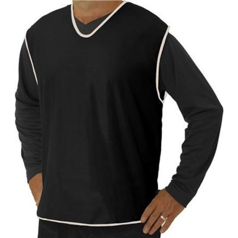 10 x Pirotti mesh trainingsovergooier / hesje - zwart - maat: mini (= XXS) Merk: Pirotti