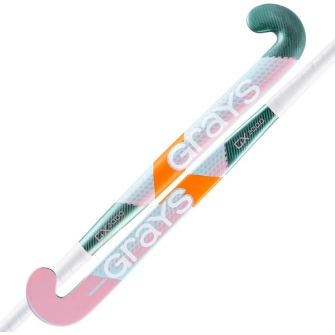 Grays composiet hockeystick GX2000 Dynabow Jun Stk Mint / Koraal Roze - maat 34.0