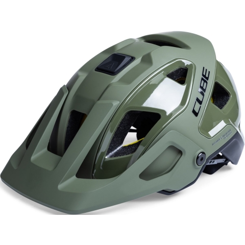 CUBE Fietshelm Strover - Endurohelm - MIPS - 14 Ventilatiegaten - EPS - L - 57-62 cm - Groen
