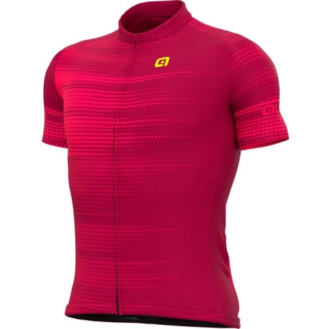 ALE Turbo Korte Mouwen Fietsshirt Heren - Bordeaux - L