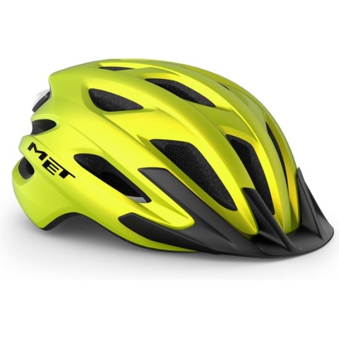 MET Crossover MIPS Fietshelm - Trekking - Maat M - Lime Yellow Metallic Matt