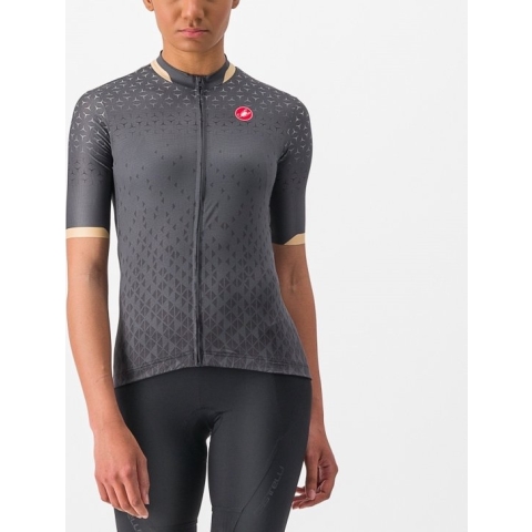 Castelli Pezzi fietsshirt korte mouwen grijs dames